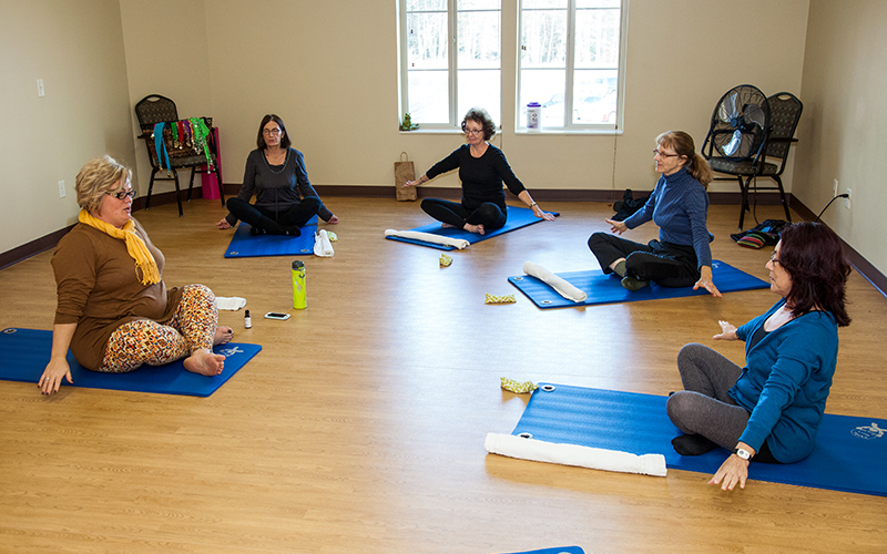 Group Fitness yoga at Progressive Care Therapy
