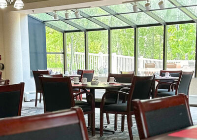 Interior of Senior Living Community Dining Room
