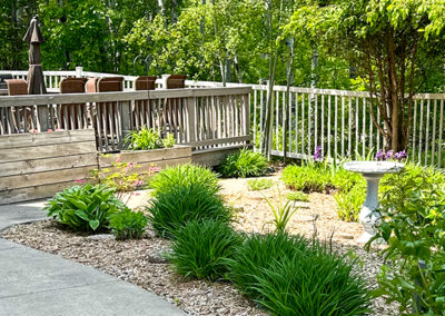 Exterior of Senior Living Community outdoor deck